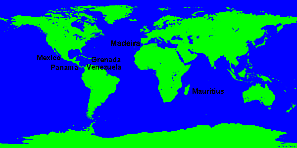 Weltweite Hot Spots